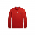 Polo Ralph Lauren S&uuml;gis/Talv 23 &Uuml;hev&auml;rviline Logoga Tikitud Kitsa L&otilde;ikega Pikkade Varrukatega Polo S&auml;rk Meeste pealisr&otilde;ivad Oranž MNPOKNI16823249-800 XL