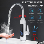 3000W kiirsoojendusega elektriline soojaveeboiler, kraani temperatuuri n&auml;idik, k&ouml;&ouml;gi kiirsoojendusega kraaniveesoojendi LED-valgusega