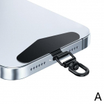 T&auml;iendatud 360-kraadine p&ouml;&ouml;ratav roostevabast terasest telefoni kinnitusklamber metallist plaastri tihend mobiiltelefoni kaelapaela turvaliidese t&uuml;kk Uus