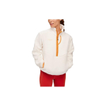 HOKA ONE ONE Ridgetop poollukuga fliisv&auml;rviblokkiga p&uuml;stkraega pullover naiste topid Valge 1141752-EGN S