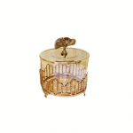 1 tk Euroopa stiilis vanaaegne s&auml;ilituspurk kaanega &ndash; elegantne kommikarp elutoa diivanilaua ja t&ouml;&ouml;laua kaunistamiseks Small