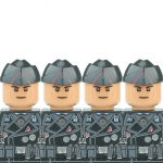 II maailmas&otilde;ja s&otilde;jav&auml;elased Saksa s&otilde;durite figuurid Kiiver Ehitusklotsid Armee Jalav&auml;gi S&otilde;dalane Laskur Soomus Kahur Vest Relvad Klotsid M&auml;nguasjad