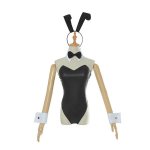 Must Seksikas Jumpsuit J&auml;nku T&uuml;druk Anime Cosplay Kost&uuml;&uuml;m &Uuml;likond S