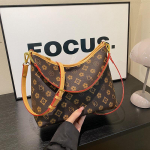 Premium tekstuuriga retroprindiga kandekott naiste uus k&auml;ekott moekas mitmek&uuml;lgne &uuml;he &otilde;larihmaga messenger naiste kott 24cm*10cm*29cm pruun