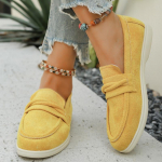 Mood 2025 Naiste Kerged ja Mugavad Kevad S&uuml;gis Uued Suured Lihtsalt Kantavad Madala Tallaga Kingad Mugavad Vabaaja Jalatsid 36 kollane