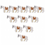 MOC Keskaja S&otilde;jalised Ehitusklotsid Ratsav&auml;epolk R&uuml;&uuml;tel Hobune Loom Tarvikute Komplekt Mini Klotsid Osta Kaupu Poisi M&auml;nguasi Kingitus