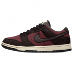 Nike Dunk Low SE Fliis - Burgundy Crush Naiste Tennised Punane Must Valge DQ7579-600 36