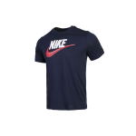 Nike Sportswear Logo &Uuml;mmarguse kaelusega L&uuml;hikeste varrukatega T-s&auml;rk Meeste Topid Obsidian AR4994-452 S