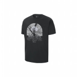 Nike X NBA Courtside Brooklyn Nets graafilise tr&uuml;kiga lahtine l&uuml;hikeste varrukatega korvpallis&auml;rk meestele, topid, must DR6289-010 XS