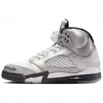 Air Jordan 5 Retro Wings Naiste Tossud H&otilde;bedane Keskmine Hall Must IO2038-001 35.5