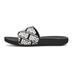 UGG Beach Slide Lastele Korduv Graafika - Must Valge Laste Tossud 1107981K-BWHT 33.5