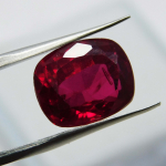 Kaunis SERTIFITSEERITUD 6,20 ct Looduslik Punane Rubiin Padi L&otilde;ikega Lahtine Kalliskivi 11 mm approx punane