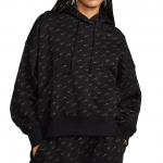 Nike SS25 Spordir&otilde;ivad Phoenix Mugav Stiilne Lihtne &Uuml;hev&auml;rviline Huppar Br&auml;ndilogo Prindiga Naiste hupparid Must FN3649-010 M