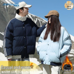 JEANSWEST Unisex Stand-Collar Padded Puffer Jacket 3XL