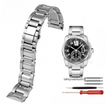 23mm roostevabast terasest kellarihmad Cartier Calibre W7100015 W7100041 W7100037 jaoks Metallist kellarihmad Meeste Mood Naiste Rihm 23mm h&otilde;be