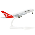 1/300 A380 Austraalia Lennukimudel 20cm Valatud Metallist Lennukimudel Alusega Lennundushuvilisele Kingitus M&auml;nguasjad Poisid Lapsed valge/punane