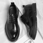 Meeste S&uuml;gisesed Brogue Derby Kingad Paksude Taldadega - Vabaaja ja Ametlikuks Kandmiseks Size 42