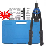 13&rdquo; Hand Nut Hand er Rivnut Tool Kit with Metric Mandrels and 110Pcs  from M3 to M12 One Size