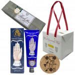 OFFICINE UNIVERSELLE BULY Pomade Concret K&auml;tekreem Jalakreem Komplekt Kingipakenduse ja Poekotiga Kalligraafiline M&auml;rge Ei (Buly) [Personaalne] & (75 g) sinine