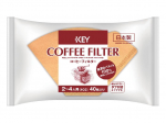 Key Coffee Kohvifiltrid, 2-4 inimesele, pleegitamata, klappidega, 40 filtrit x 10 pakki