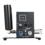 Kahe pihustiga CO2 sammas suitsumasin, DMX512 ja toitejuhtimine, 150W lavalefektideks, loob 6m/19.68ft k&otilde;rguse suitsu must
