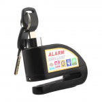 Mootorratta lukustusalarm Ohutuse kaitse tabaluku ketas alumiiniumsulamist vargusvastane meeldetuletus trossi lukustuskott Mootorratta lisavarustus