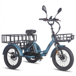 Elektriline kaubaratas FAFREES F20 Mate 20 750W mootor Ebike Kokkupandav Tippkiirus 30Km/h S&otilde;iduulatus 115Km Kandev&otilde;ime 180KG Luxury sinine