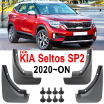 4x/komplekt vormitud auto porilappide pritsmekaitsed Kia Seltos SP2 2023 porilappide porilauad auto esi-tagaratta rehvile