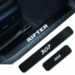 4tk PEUGEOT 206 207 208 306 307 308 407 408 508 RIFTER GT LINE jaoks auto uksel&auml;ve plaadikaitse kleebised s&uuml;sinikkiust GT