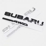 ABS-auto kleebised T&auml;hekujuline embleem B-R-Z SYMMETRICAL AWD WRX F-orester XV O-utback Impreza STI L-egacy Pagasiruumi embleemi kaunistus Subaru SYMMETRICAL AWD must