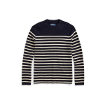 Polo Ralph Lauren Ss22 Pikkade varrukatega triibuline &uuml;mmarguse kaelusega kampsun Meeste kampsun Tumesinine MNPOSWE16820992 S