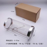 Grillimiskorv roostevabast terasest rullitav grillkorv Traatv&otilde;rgust silindriline grillkorv kaasaskantav &uuml;mmargune v&auml;lik&auml;mpingu grillrest