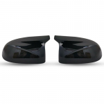 Door Mirror Covers Shell Replacement For BMW X3 G01 IX3 X4 G02 X5 G05 X6 G06 X7 G07 2018- 2Pcs Glossy Black carbon pattern Bright Black