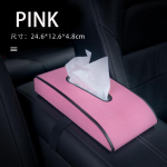 for volvo xc60 xc90 s90 v90 s60 v60 xc40 v40 s40 s80 v50 v70 xc70 c30 car tissue box suede leather + ABS car Accessories roosa