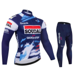 2026 Soudal Quick Step meeskonna s&uuml;gisene rattas&auml;rgi komplekt meestele Rattariided Pikkade varrukatega riided Rattavorm MTB S&auml;rk Rattariided M