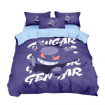 3D-prinditud Pokemon Gengar Voodipesu Kollektsioon Multikas Anime Pokemon Tekikate Tekk Padjap&uuml;&uuml;r Poistele T&uuml;drukutele Lastele T&auml;iskasvanutele Tekk C 135x200cm 2pcs