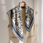 70% Villa 30% Siidi Sall Naistele Bandana Ruudukujulised Sallid Sall Elegantne Mood Suvi Rand K&otilde;rge Kvaliteet Hijab Foulard Silk wool 60x60cm