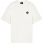 Emporio Armani EA7 Lahtise l&otilde;ikega l&uuml;hikeste varrukatega &uuml;mmarguse kaelusega logoplaastriga spordis&auml;rk Unisex topid 7X000454-AF16548-U0004 XS