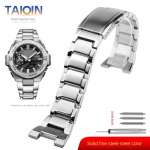 Casio G-Shock Heart of Steel GST-B500BD/GST-B500 AD roostevabast terasest kellarihm, metallist kokkupandav pandlaga meeste kellarihma kett For GST-B500 h&otilde;be