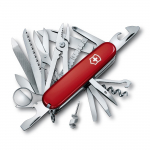 VICTORINOX Swiss Champ Punane &Scaron;veitsi Armee nuga, t&auml;iuslik h&auml;daolukorraks, &otilde;ues kasutamiseks ja Sisaldab ja suurendusklaas Kompaktne ja Nuga, multifunktsionaalne
