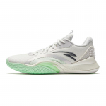 Anta Sharp 1 Slip Resistant Cushioning Abrasion Resistant Low top Basketball Shoes Men's White Green 112441107-1 44.5