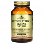Solgar, fosfatid&uuml;&uuml;lseriin, 200 mg, 60 pehmet kapslit