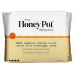 The Honey Pot Company, 100% orgaanilise puuvillaga kaetud Heavy Flow &uuml;le&ouml;&ouml;padjad, 16 tk