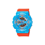 CASIO Meeste vedelkristall/analoog kahekordse n&auml;idikuga seeria Sinine kell GA-110NC-2A GA-110NC-2A Blue Watch Case