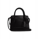 K&auml;ekott Andrea 15 Tekstuurse logoga &Uuml;hev&auml;rviline T&otilde;mblukuga Minikott Naistele must CO974-JIBLK Basic Set (Bag+Dust Bag)
