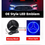 Auto iluv&otilde;re embleem, 3D esiembleem LED-tuledega Mercedes Benz W205 W212 W213 W204 ML W166 CLA C117 W176 W177 E GLA GLC GLE jaoks GLS-166 2015-2019