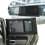 LLKUANG 100% kaitse putukate eest &Uuml;hilduv Land Rover Defender 90 110 2004-2022 Varjuga Hingav V&otilde;rk Auto Kardinad Ukse/Akna V&otilde;rk Autoaken