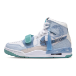 Jordan Legacy 312 Blue Dragon Abrasion Resistant Abrasion Resistant High top Vintage Basketball Shoes Men's Blue White FV3625-181(Team73-) 42.5 gray
