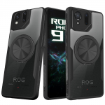 Magnetiline telefoni&uuml;mbris Rog Phone 9 Pro jaoks - 360&deg; p&ouml;&ouml;rlev stressileevendav r&otilde;ngashoidik ja sisseehitatud tolmukate Asus ROG Phone 9 Pro must