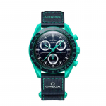 Swatch x Omega Biokeramilised Kuu Missiooni Maal Polaarvalguse Meeste Kellad Must SO33L103 Blue Dial